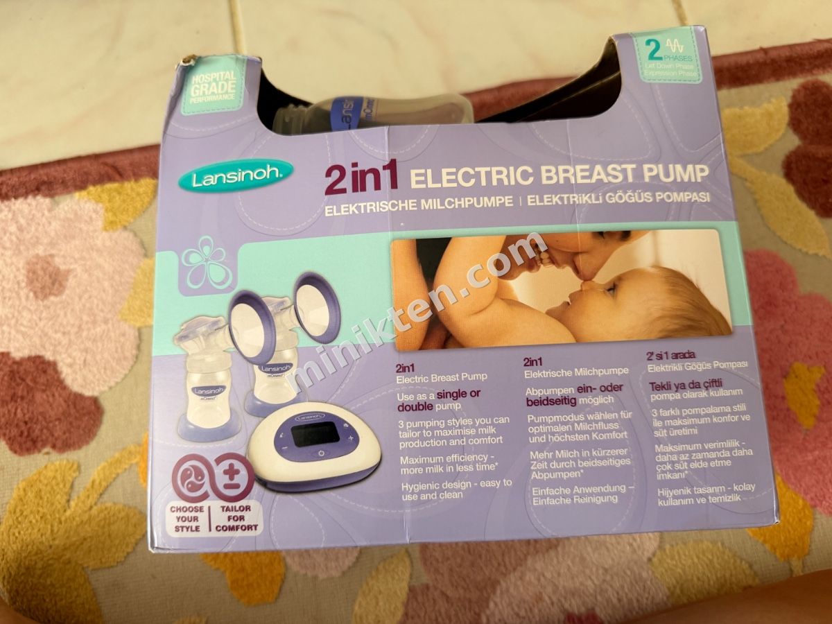 Lansinoh 2si 1 arada elektrikli göğüs pompası - 5