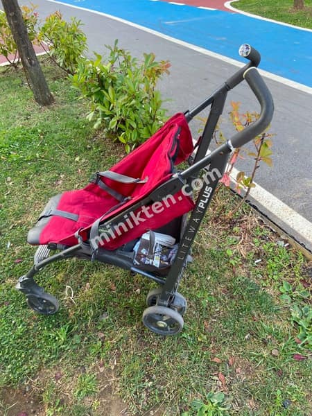Chicco Liteway Baston Bebek Arabası - Kırmızı küçük 2
