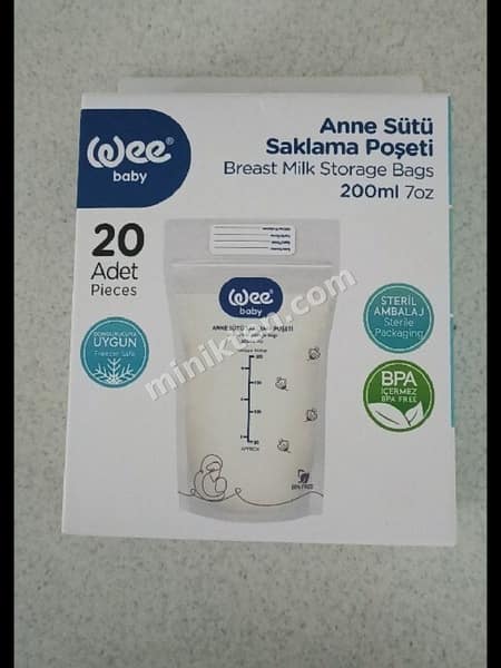 Anne sütü saklama poşeti 